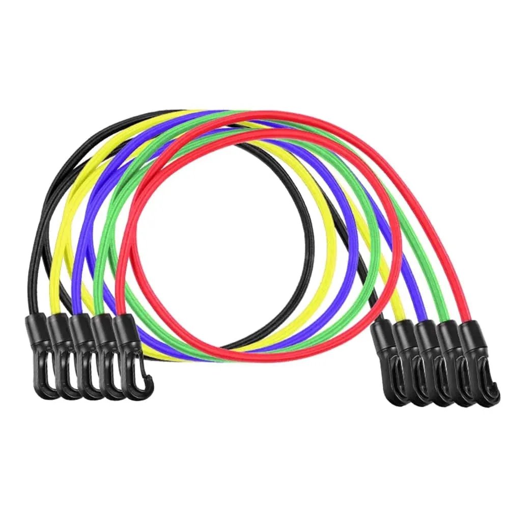 11pcs Resistance Bands Set Workout Fitness Exercise Tube Bands Door Anchor Ankle Straps Cushioned Handles for Home Gym Travel