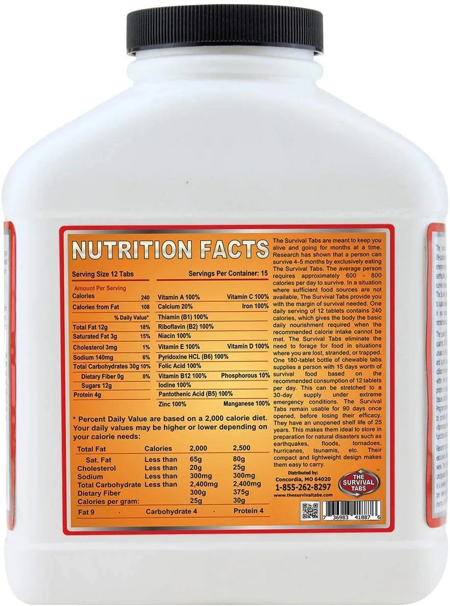 495 Days Light Weight Emergency Survival Proteins Food 5940 Food Meal No Preparation 33 Bottles Strawberry