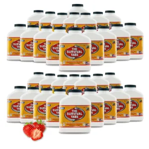 495 Days Light Weight Emergency Survival Proteins Food 5940 Food Meal No Preparation 33 Bottles Strawberry