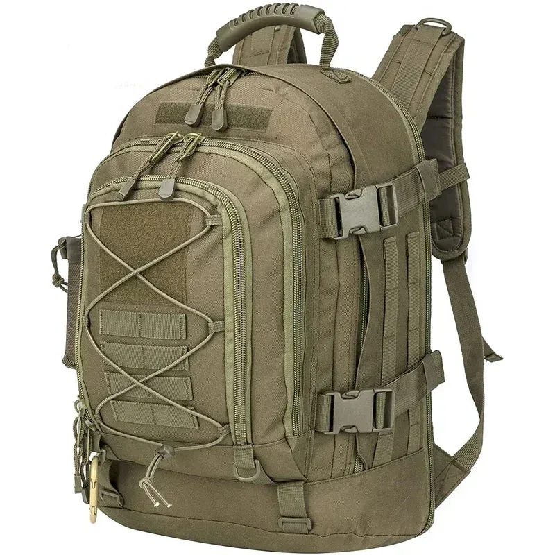 60L Military Tactical Backpack Large Capacity Molle Rucksack for Hiking Camping