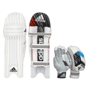 Adidas Incurza 3.0 Batting Pads   Adidas Incurza 4.0 Batting Gloves Youth Combo