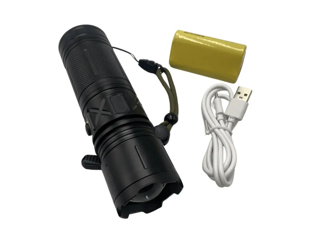 ANDOWL 3X 18650 FLASHLIGHT, ULTRA BRIGHT - Q-D950