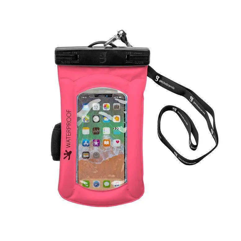 Gecko Float Phone Dry Bag with Arm Band