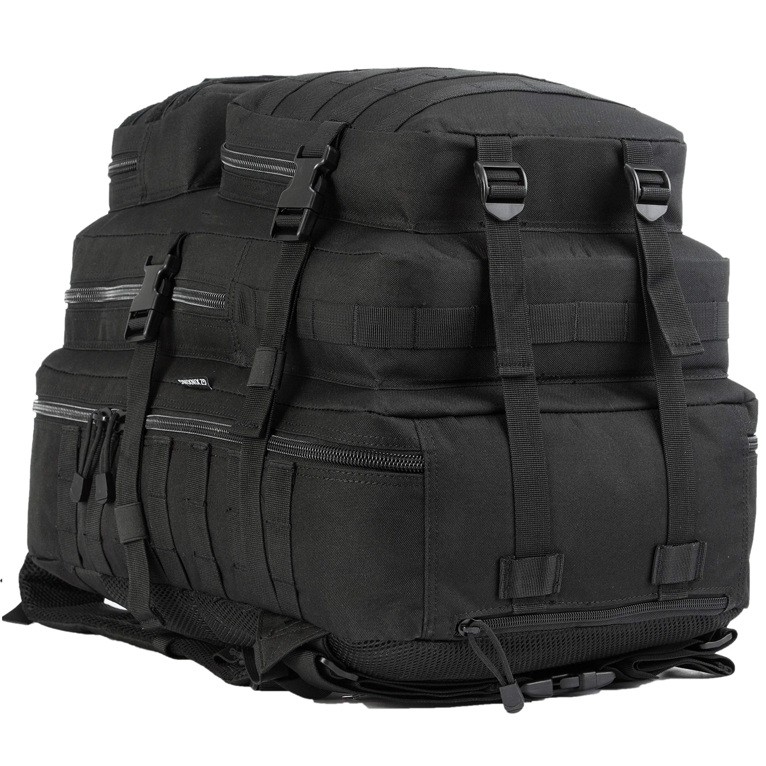 GZ XINXING 3 Day Assault Pack Military Tactical Army Molle Rucksack Backpack Bug Out Bag Hiking Daypack For Hunting Camping Hiking Traveling (Black1)