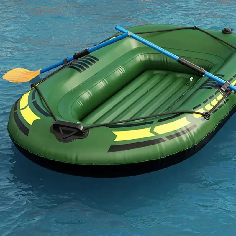 Inflatable Boat Iatable Boat Kayak Canoe Fishing Boat Portable Fishing Boat Raft for Lake with Oars Pump For Adults Fishing