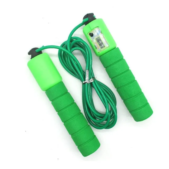 Jump Ropes with Counter Sports Fitness Adjustable Fast Speed Counting Jump Skip Rope Skipping Wire