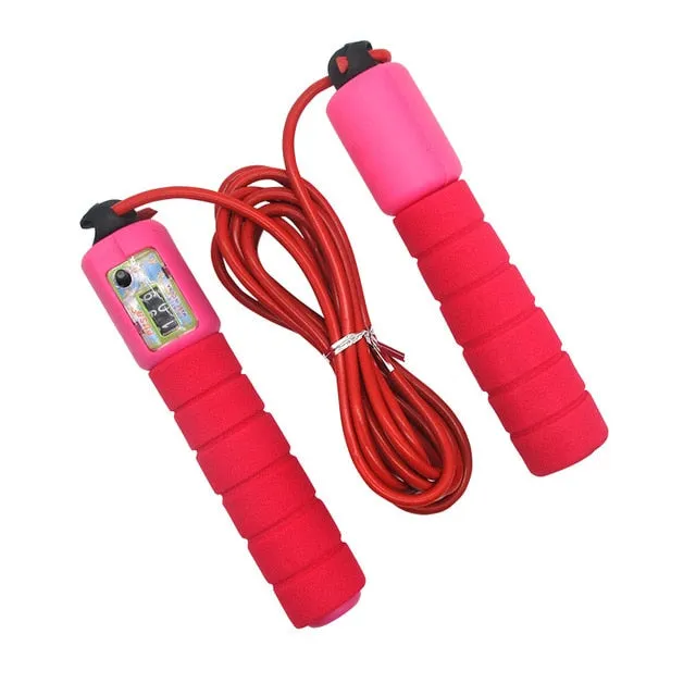 Jump Ropes with Counter Sports Fitness Adjustable Fast Speed Counting Jump Skip Rope Skipping Wire