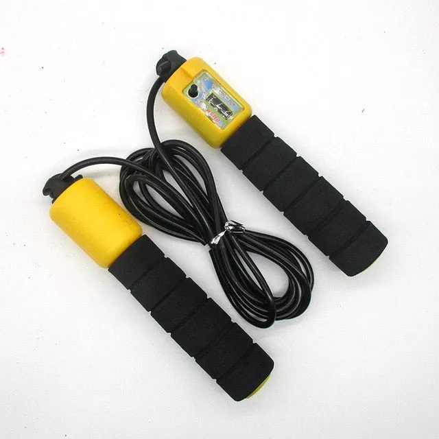 Jump Ropes with Counter Sports Fitness Adjustable Fast Speed Counting Jump Skip Rope Skipping Wire