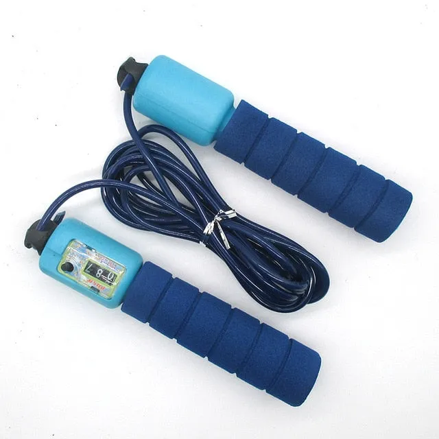 Jump Ropes with Counter Sports Fitness Adjustable Fast Speed Counting Jump Skip Rope Skipping Wire