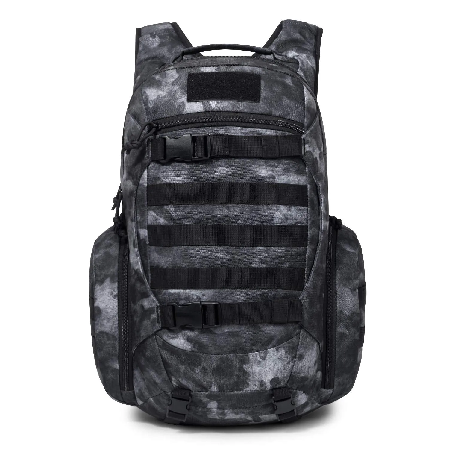 Mardingtop 28L Tactical Backpacks Molle Hiking daypacks for Camping Hiking Military Traveling Motorcycle (28L-Black Camouflage)