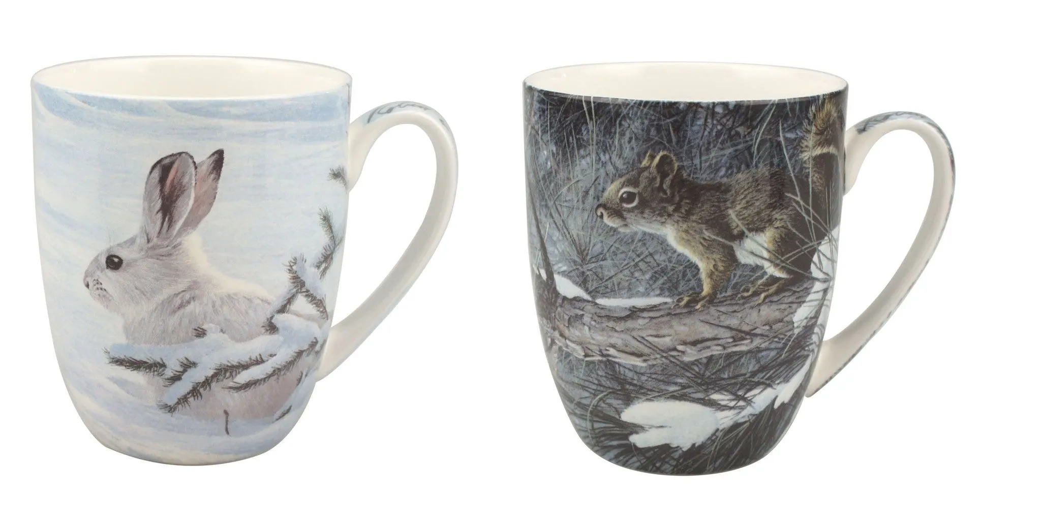 McIntosh Mugs - Robert Bateman - Woodland Animals - Set of 2