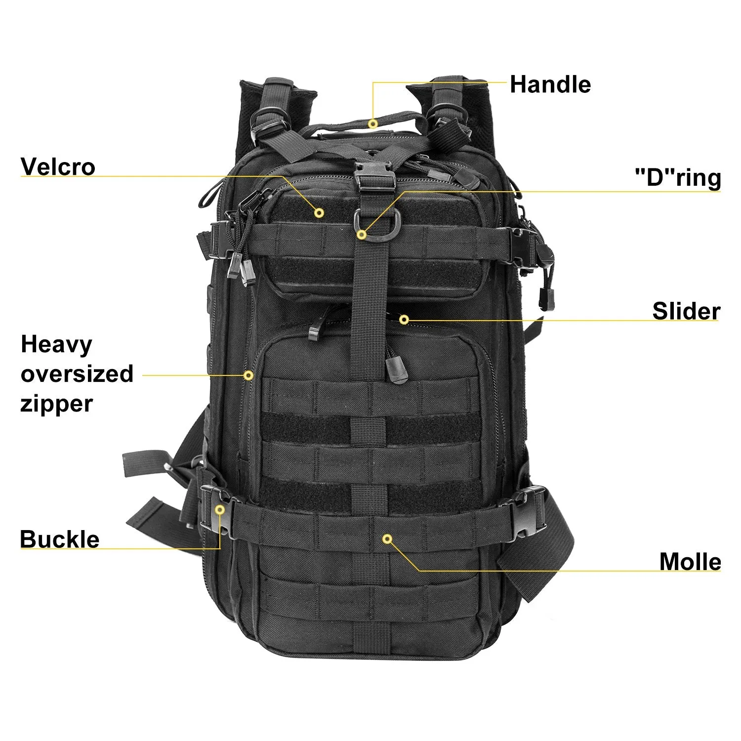 Military Tactical Backpack 30L Hiking Backpack for Travel Camping Trekking
