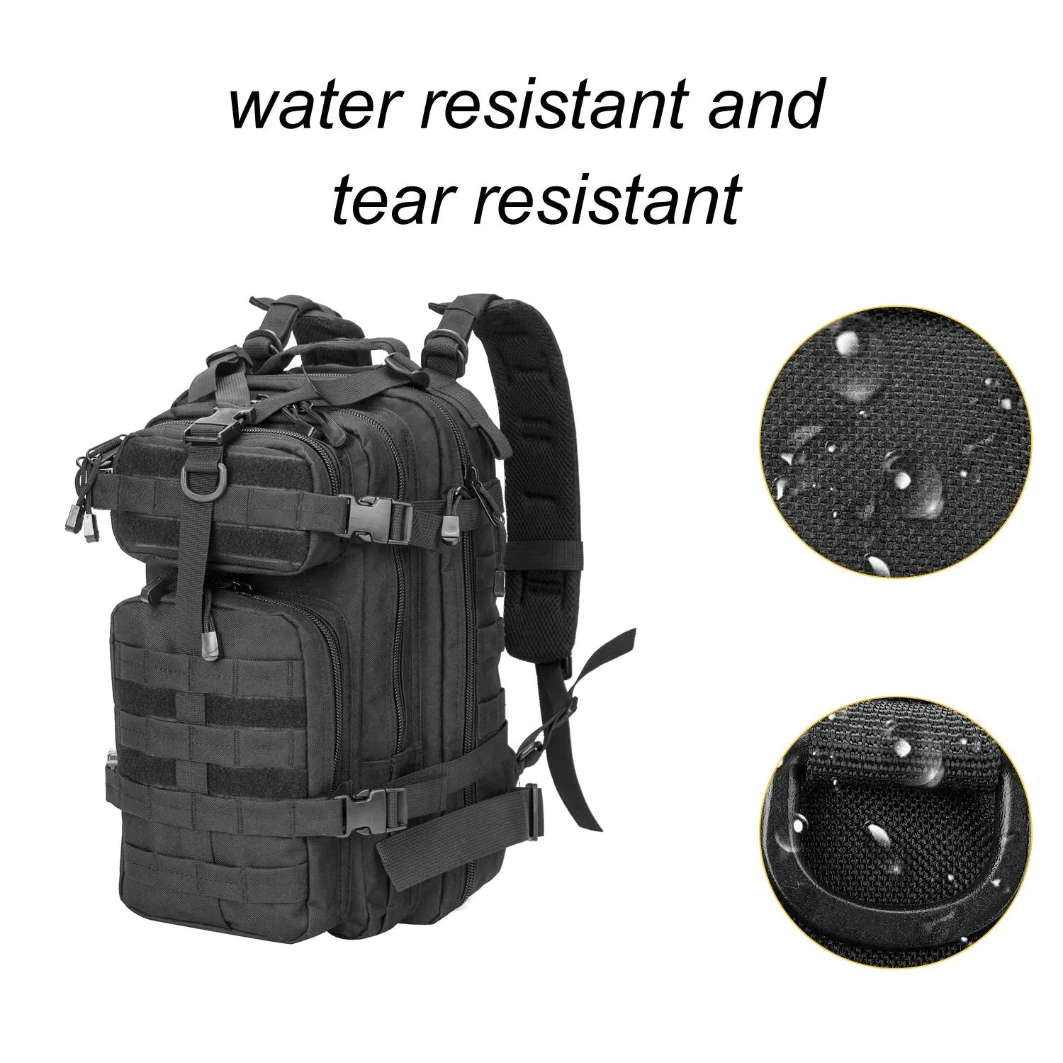 Military Tactical Backpack 30L Hiking Backpack for Travel Camping Trekking