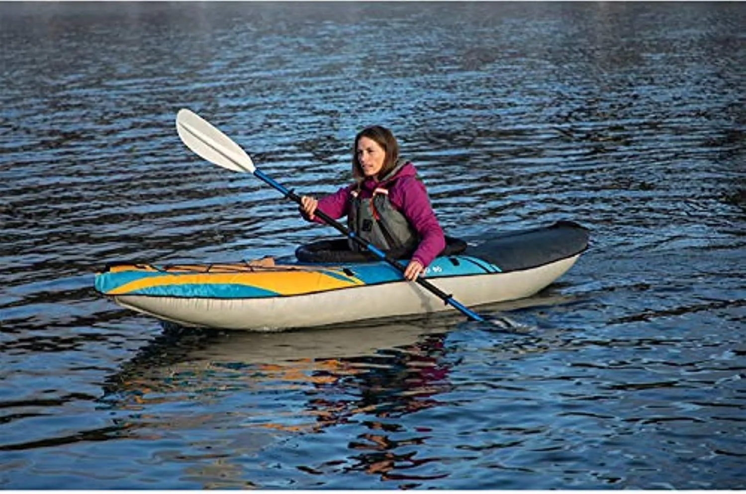 Noyo 90 Inflatable Kayak - 1 Person Touring Kayak with Cover