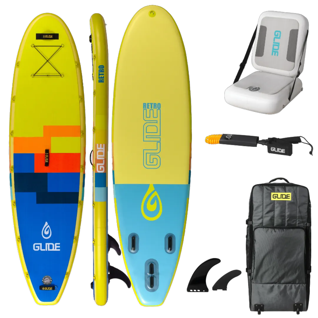 Retro 10'6'' Inflatable Paddle Board Package – Lightweight & Stable