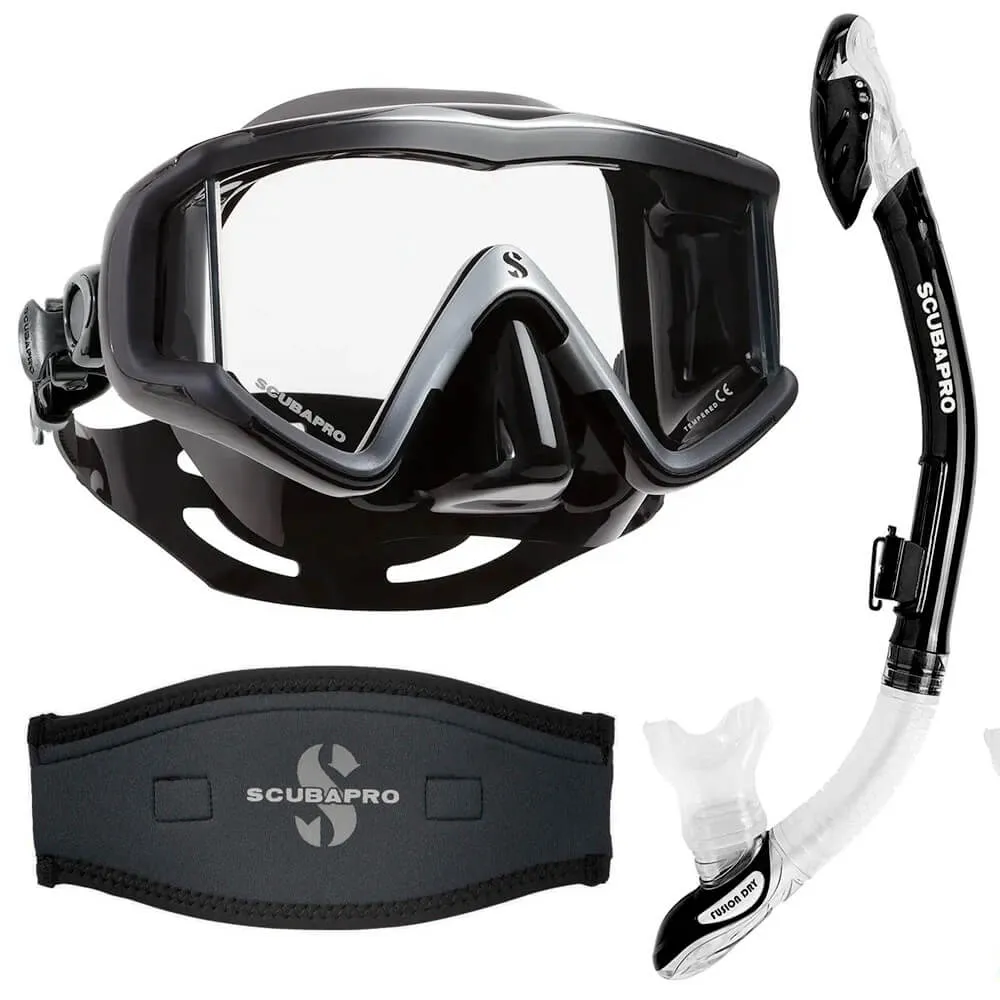 Scubapro Snorkelling Set - Crystal Vu and Fusion Dry
