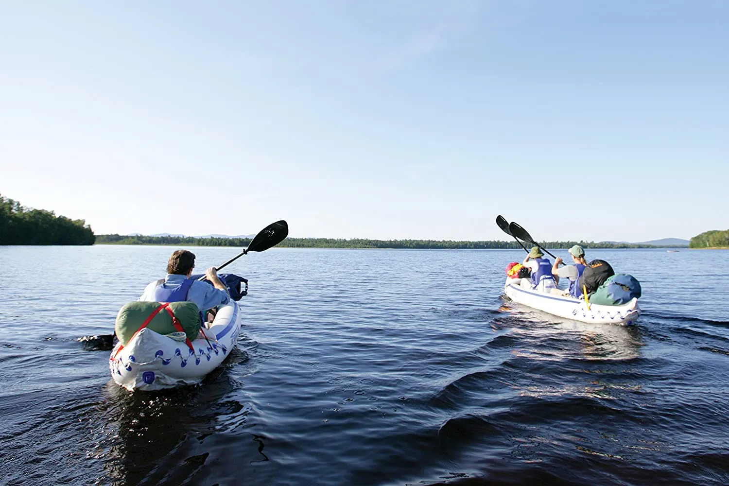 Sea Eagle 370 Deluxe 3 Person Inflatable Portable Sport Kayak Canoe