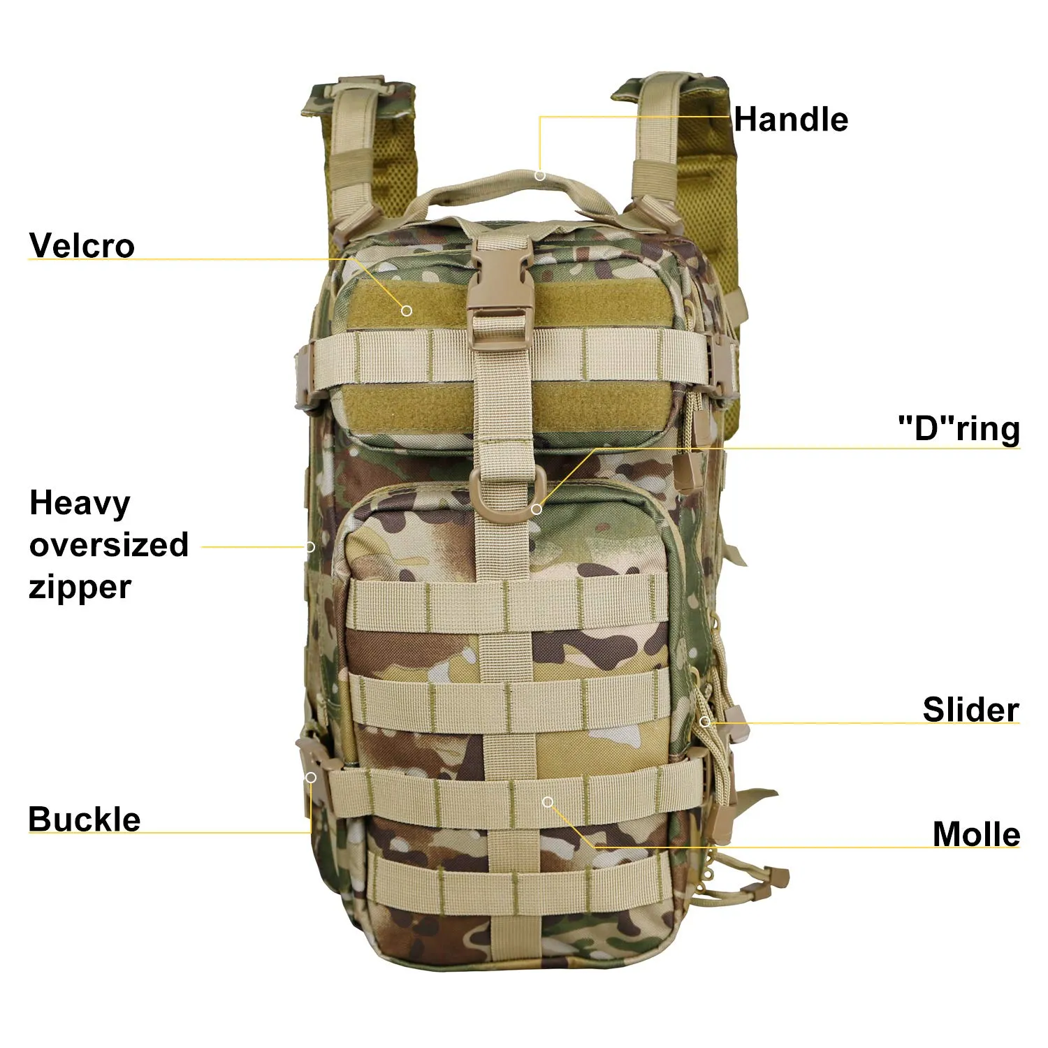 Small Military Tactical Backpack 30L Assault Backpack Tactical Bag OCP