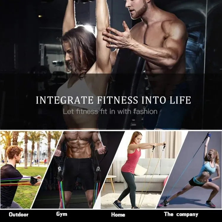 SmartMart® Power Exercise Resistance Band Set 5 In 1