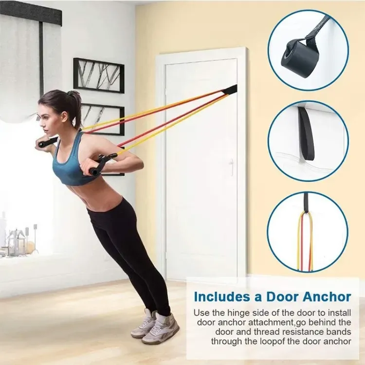 SmartMart® Power Exercise Resistance Band Set 5 In 1