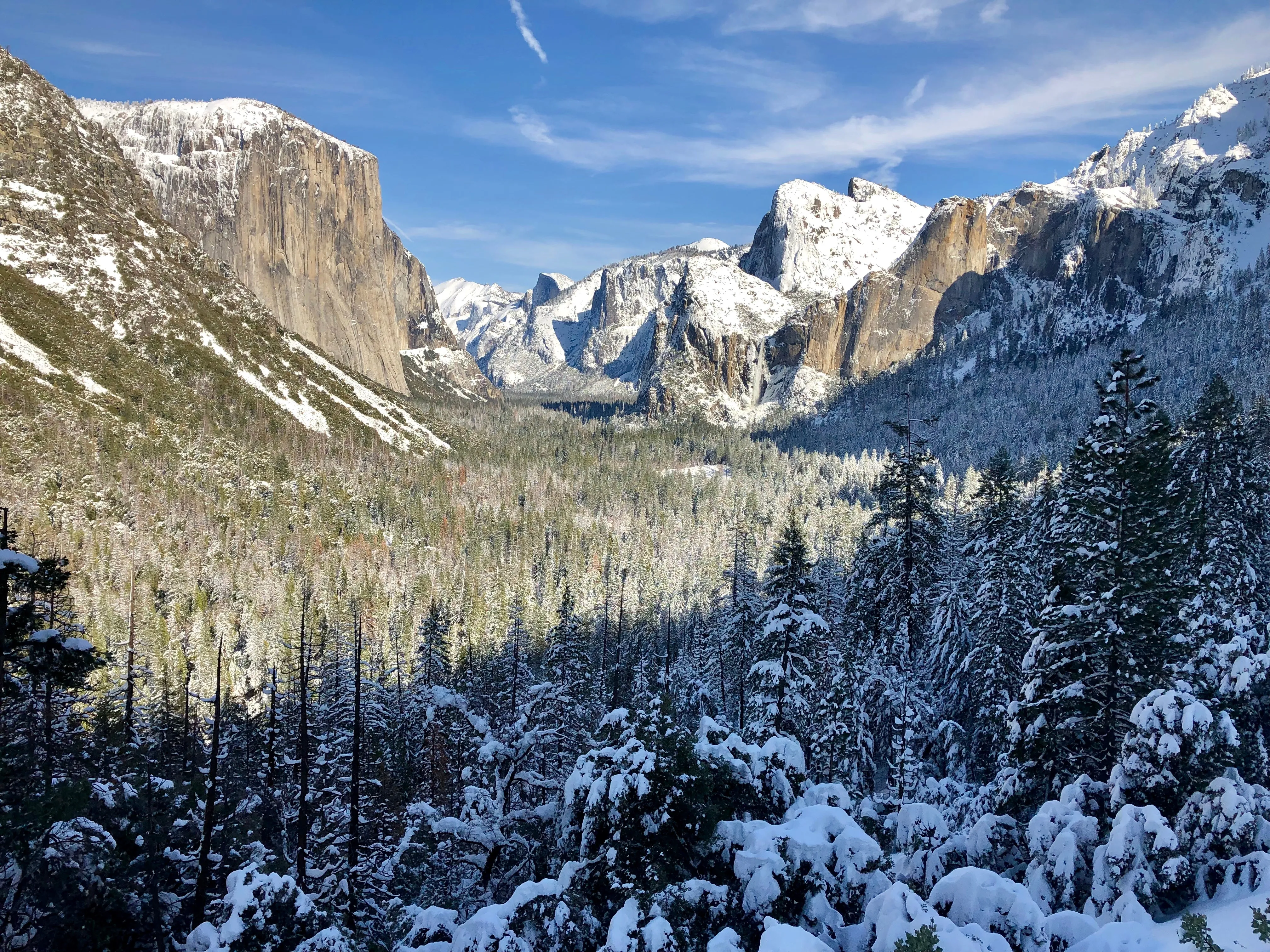 Snowshoeing Yosemite: Valley Overlook