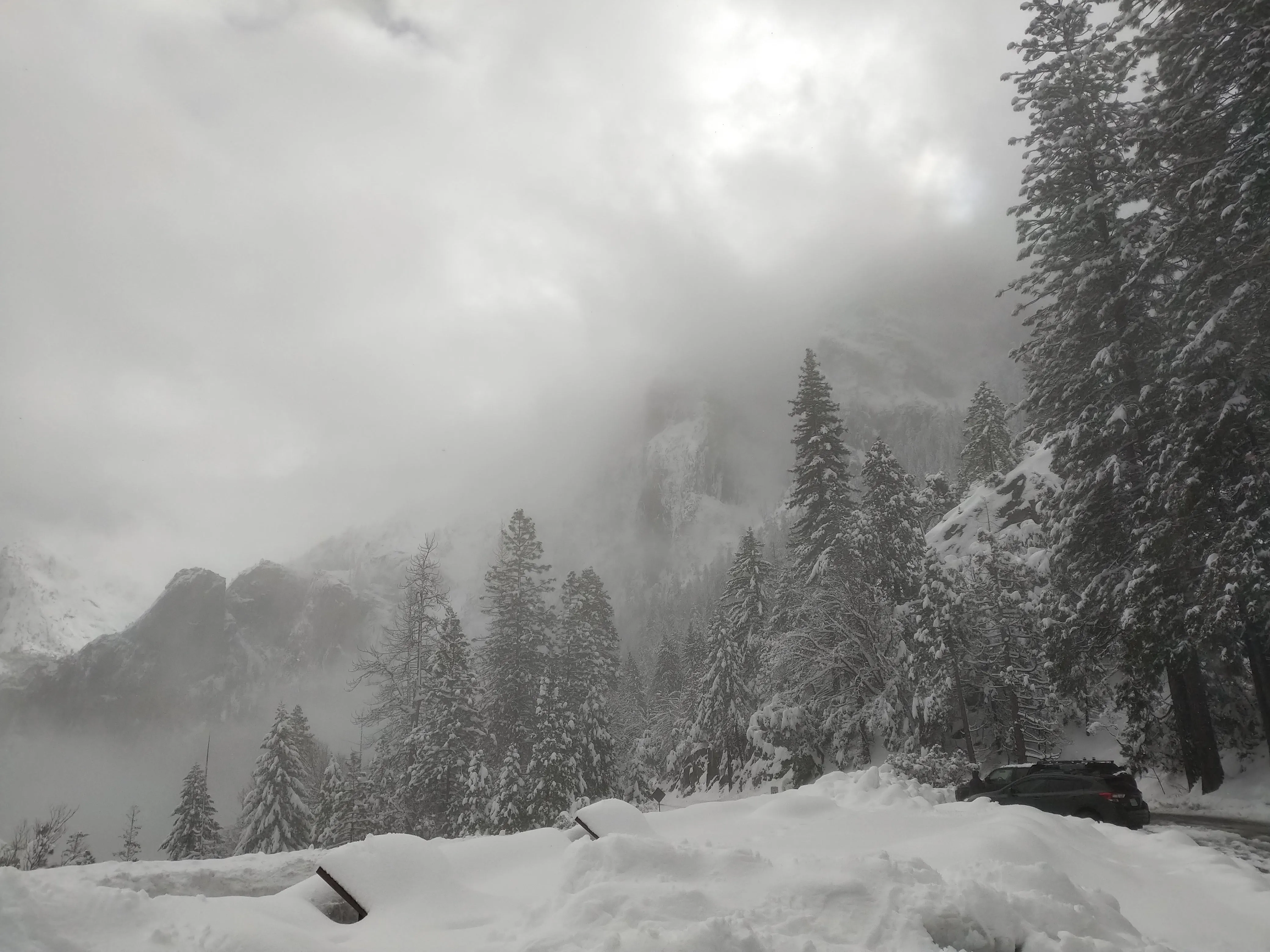 Snowshoeing Yosemite: Valley Overlook