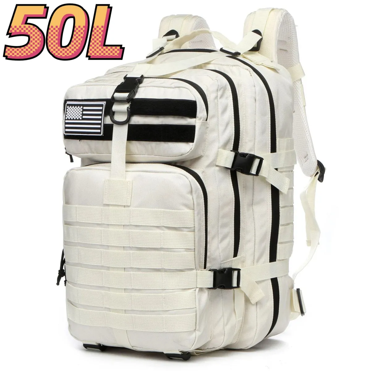 Tactical Backpack Sturdy Nylon Waterproof camping and hiking