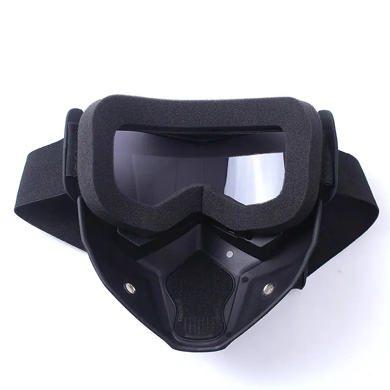 zlangsports Goggles Mask Anti-UV Detachable Windproof Motorcycle HD Motocross Glasses Retro Riding Eyewear Ski Sunglasses