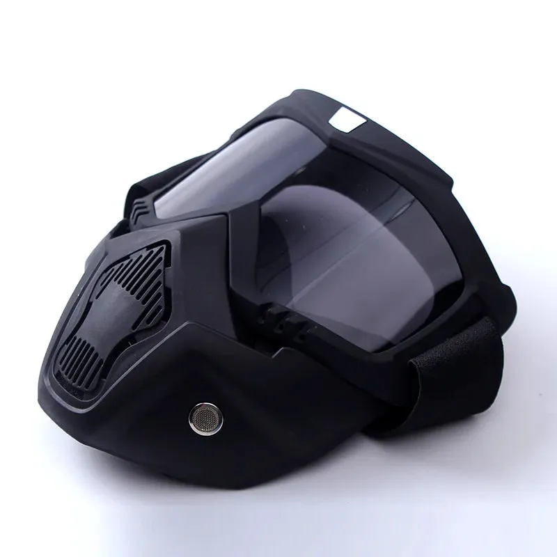 zlangsports Goggles Mask Anti-UV Detachable Windproof Motorcycle HD Motocross Glasses Retro Riding Eyewear Ski Sunglasses